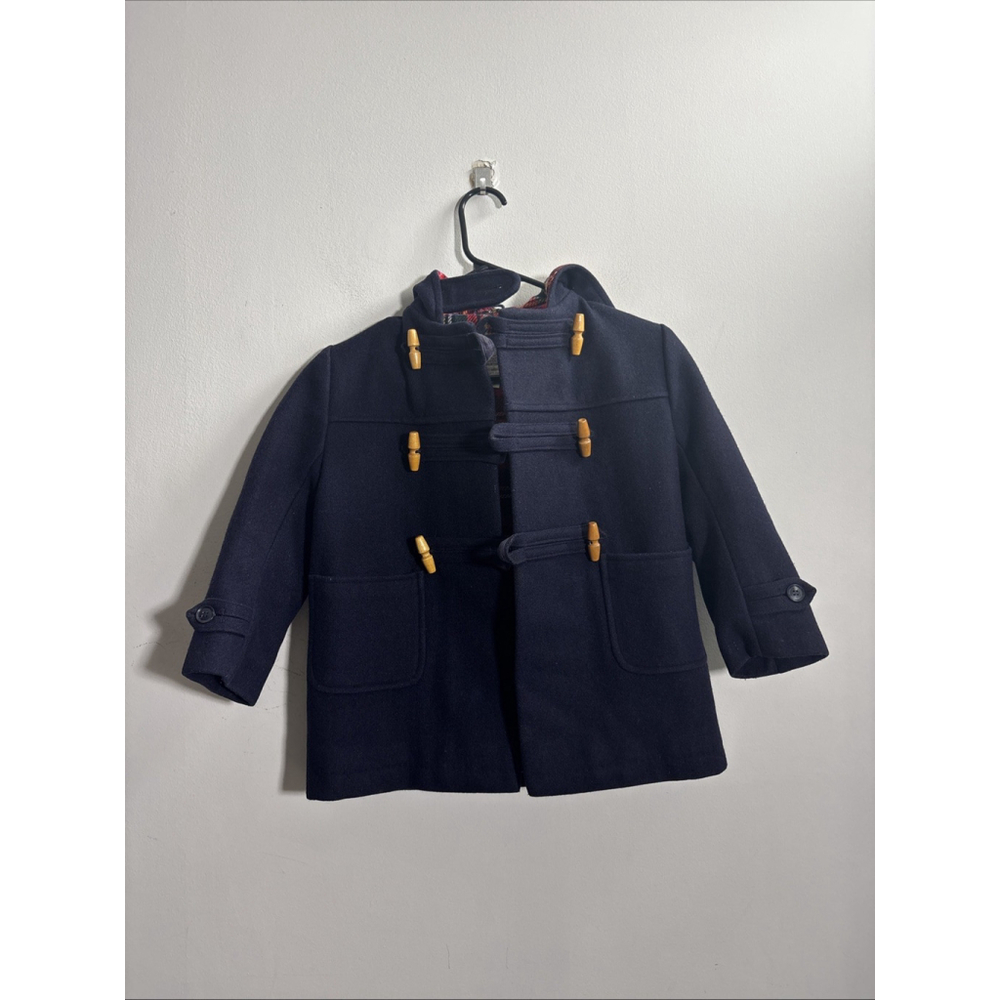 VINTAGE KIDS FOREVER CLASSIC ENGLAND WOOL NYLON JACKET SIZE 6 NAVY VTG